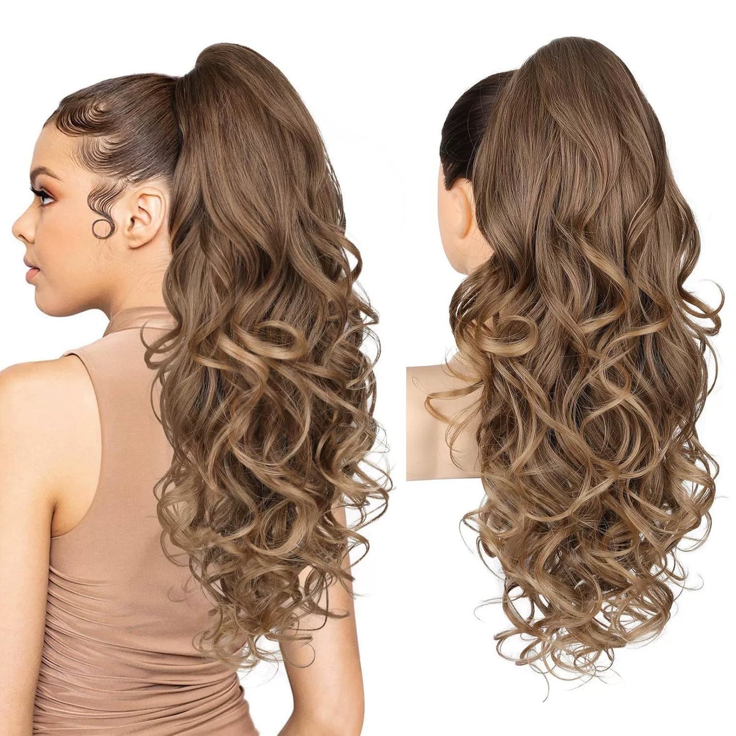💜Temporary promotion 50% OFF💜Clip-on wavy ponytail extension