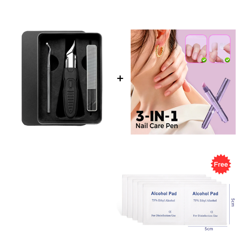 ✂️Professional 3-in-1 Pedicure Clipper Set – Precision Stainless Steel Nail Tool ✨