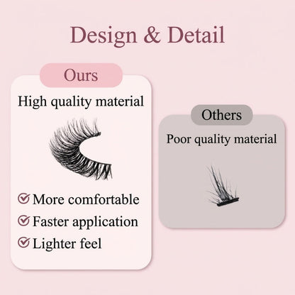 Self-Adhesive Reusable Lashes – 3-Sec Application, No Glue Needed