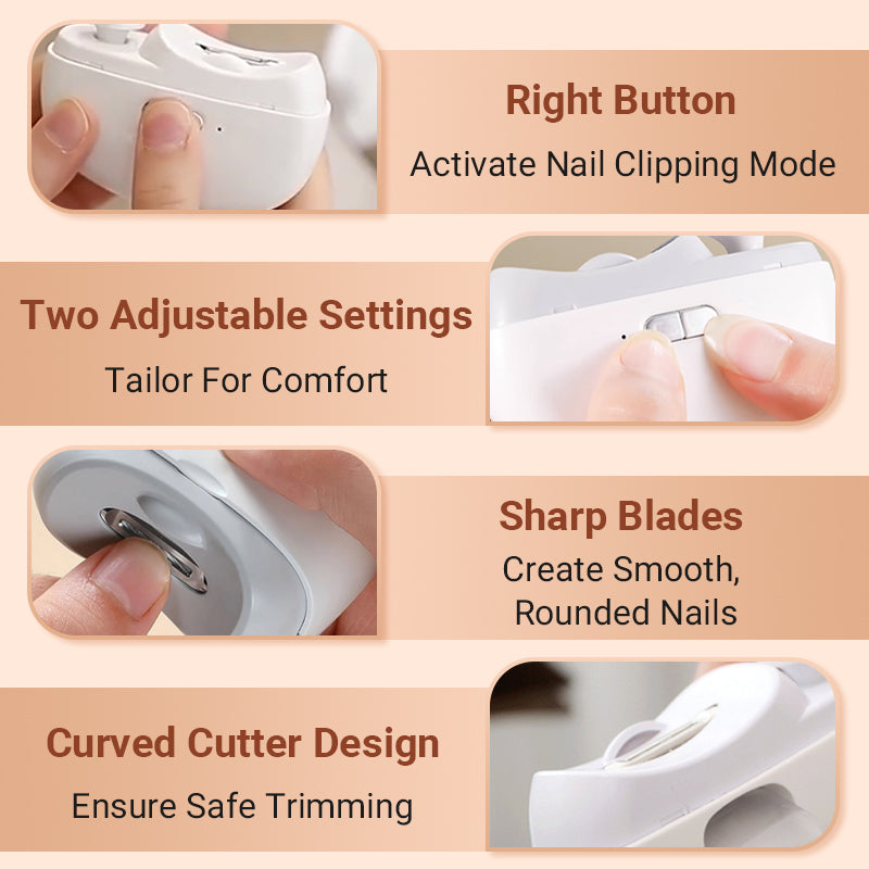 💅 50% OFF NOW! 🔧 3-in-1 Automatic Nail Clipper – Electric Trimming, Polishing & Safe for All Ages ⚡