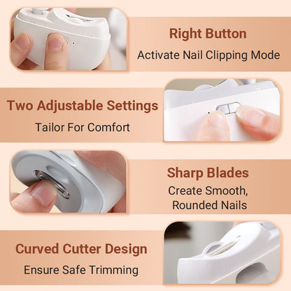 💅 50% OFF NOW! 🔧 3-in-1 Automatic Nail Clipper – Electric Trimming, Polishing & Safe for All Ages ⚡