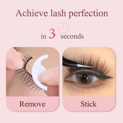 Self-Adhesive Reusable Lashes – 3-Sec Application, No Glue Needed
