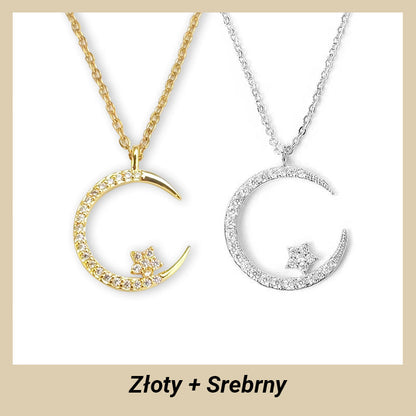 🌙Bright Night: Moon Star Necklace
