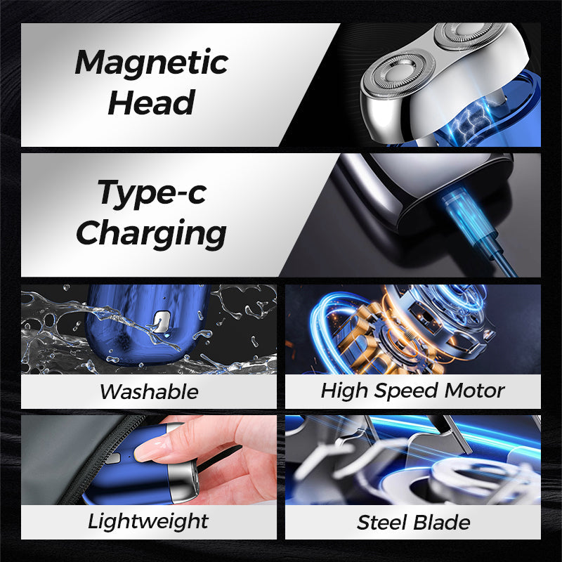 🏆New Year Specials 50% OFF🎁2026 New Upgrade✨Mini Double Head Electric Shave