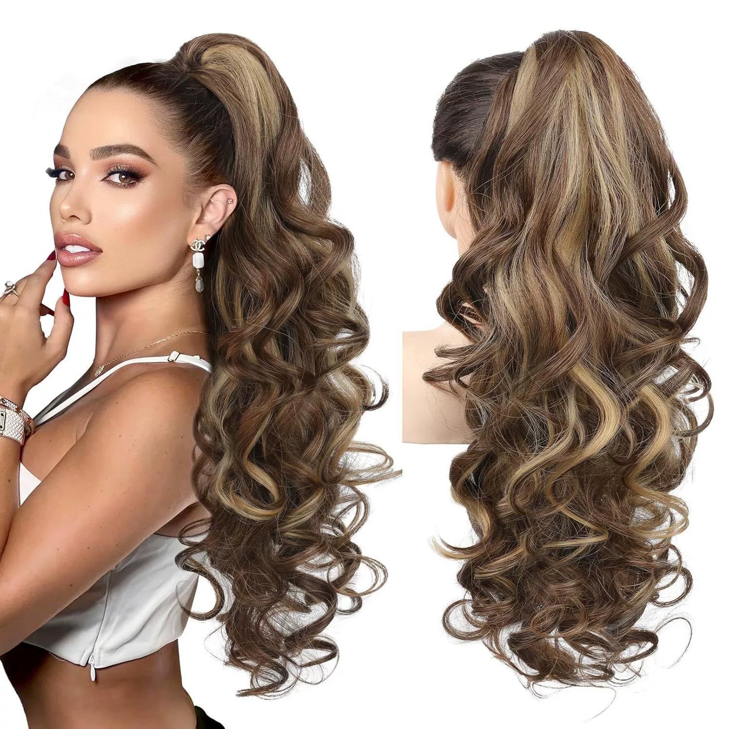💜Temporary promotion 50% OFF💜Clip-on wavy ponytail extension