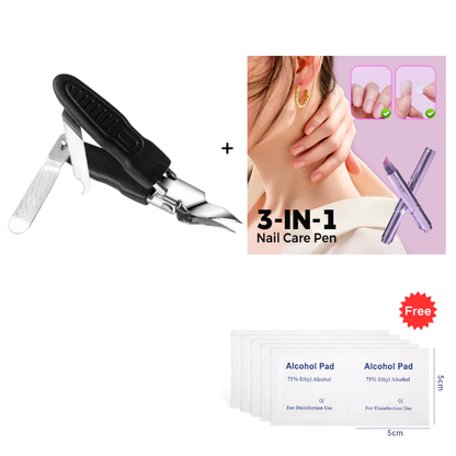 ✂️Professional 3-in-1 Pedicure Clipper Set – Precision Stainless Steel Nail Tool ✨