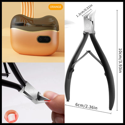 🔥Hot Sale Offers👍2-in-1 Electric Nail Clippers and Polisher for Adults and Children