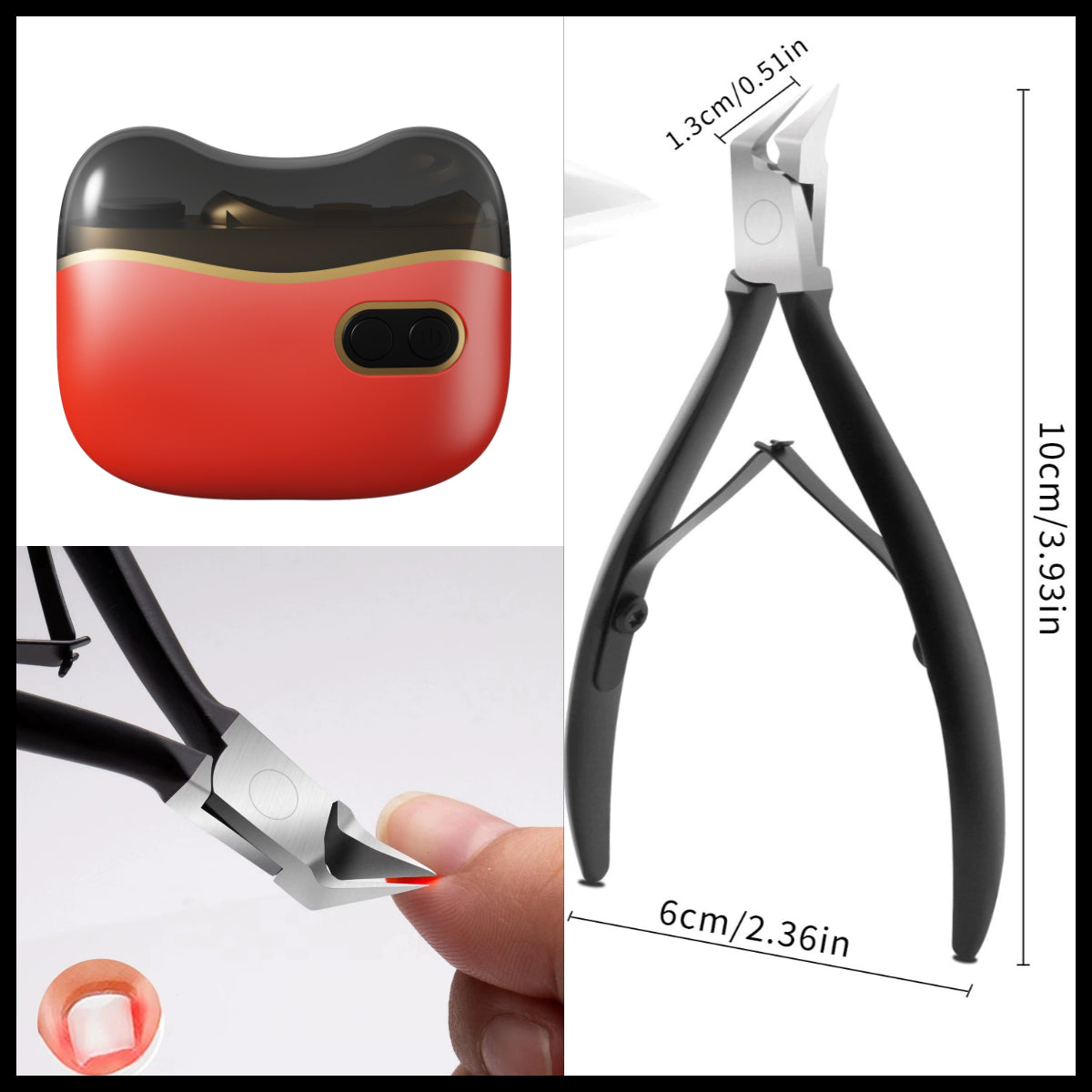 🔥Hot Sale Offers👍2-in-1 Electric Nail Clippers and Polisher for Adults and Children