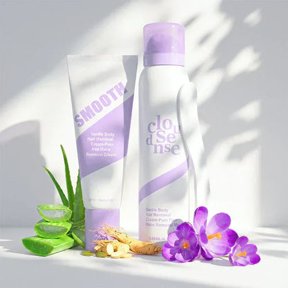 🧴Summer Must-Have🤩Now 50% OFF! 💖Gentle & Painless Hair Removal Cream Duo for Sensitive Skin, Say Goodbye To Unwanted Hair Without Pain👋
