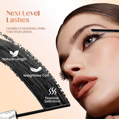 🥳2026 HOT SALE🥳💞50K+ SOLD!👁️✨ All-Day Beautiful Lashes, Smudge-Proof! Waterproof Fiber Mascara for Natural Volume. 💖💃