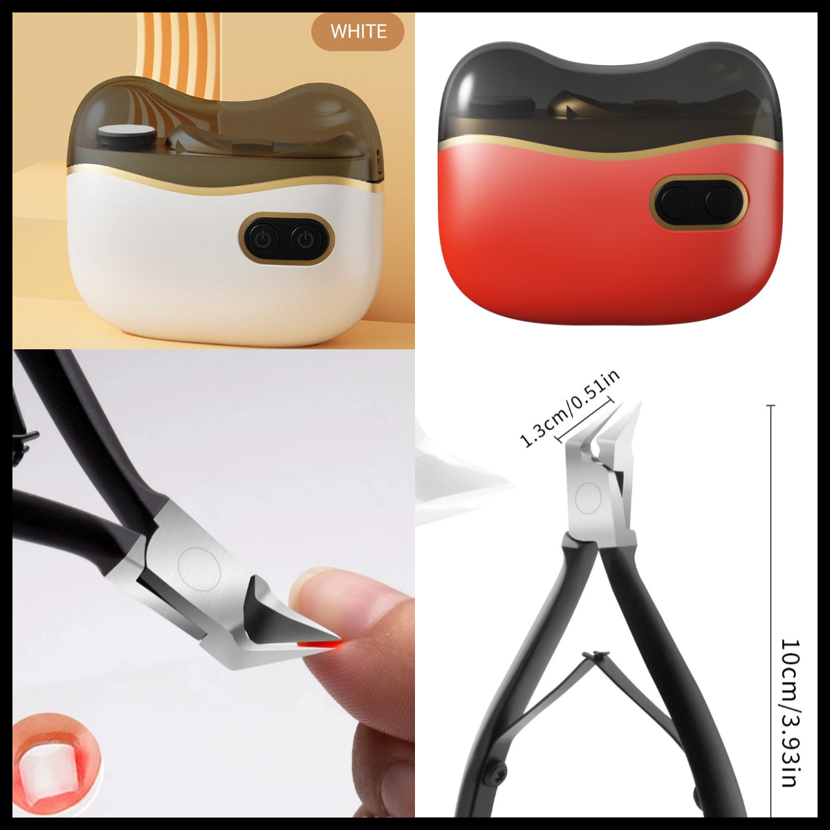 🔥Hot Sale Offers👍2-in-1 Electric Nail Clippers and Polisher for Adults and Children