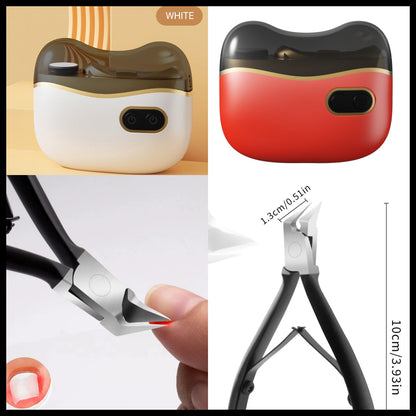 🔥Hot Sale Offers👍2-in-1 Electric Nail Clippers and Polisher for Adults and Children