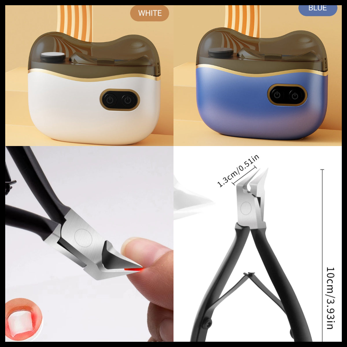 🔥Hot Sale Offers👍2-in-1 Electric Nail Clippers and Polisher for Adults and Children