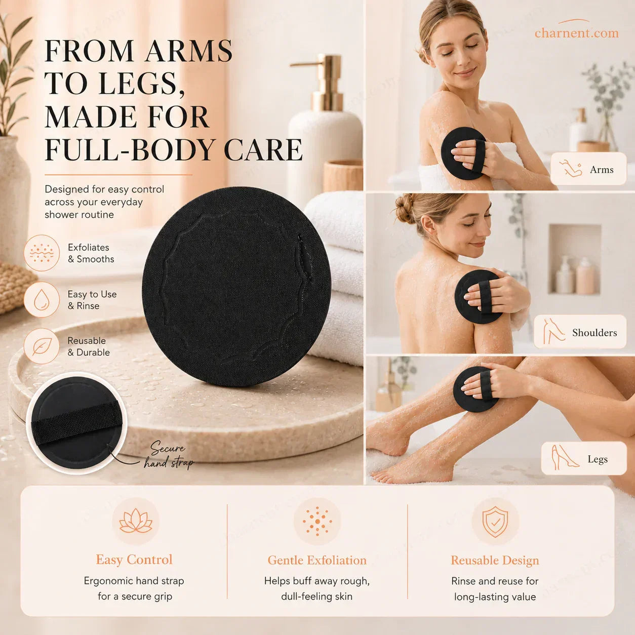 Exfoliating Scrub Bath Pads
