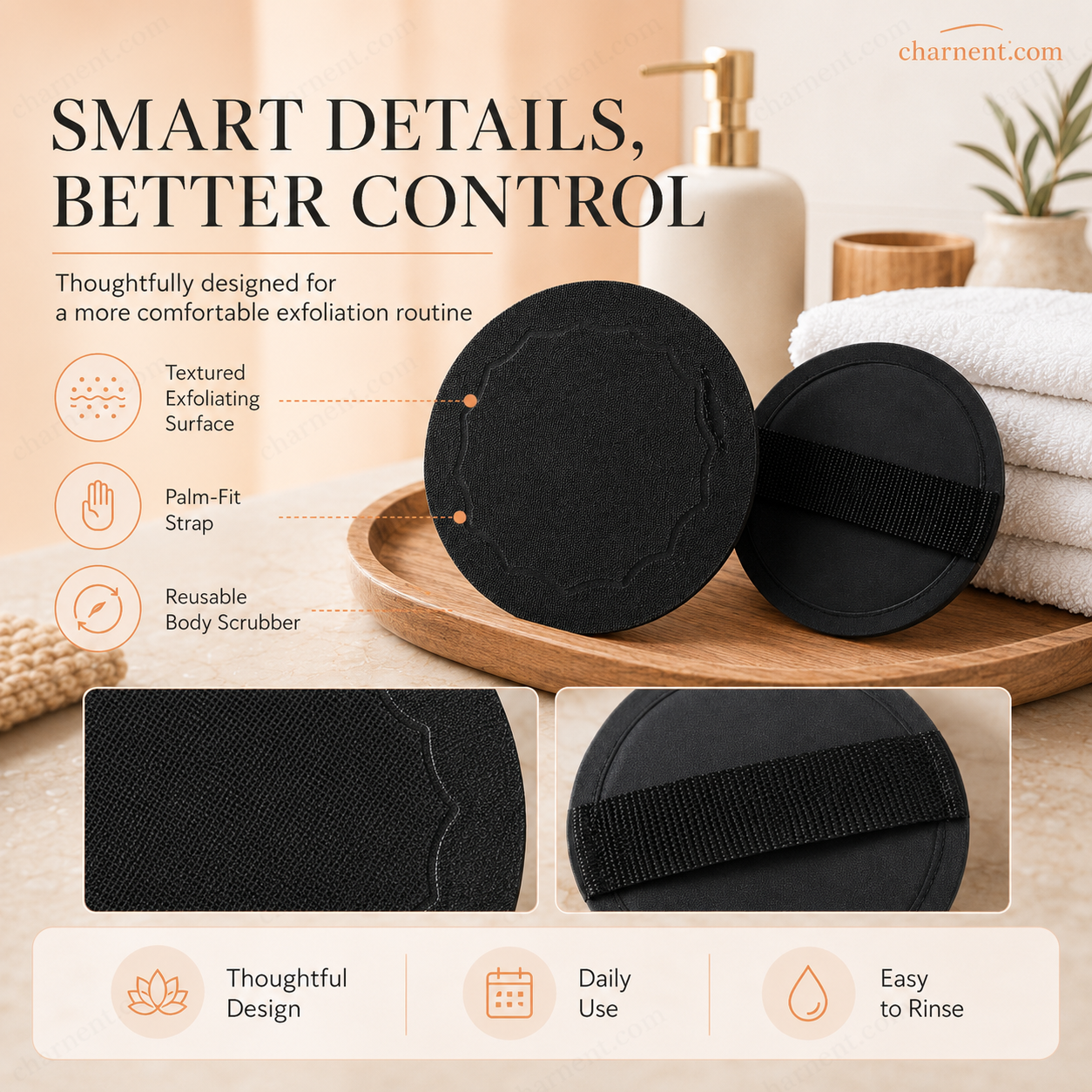 🧖‍♀️Scrub Bath Pads – Gently exfoliate, unclog pores, reveal brighter skin. Durable rubber, easy to rinse. ✨🛀