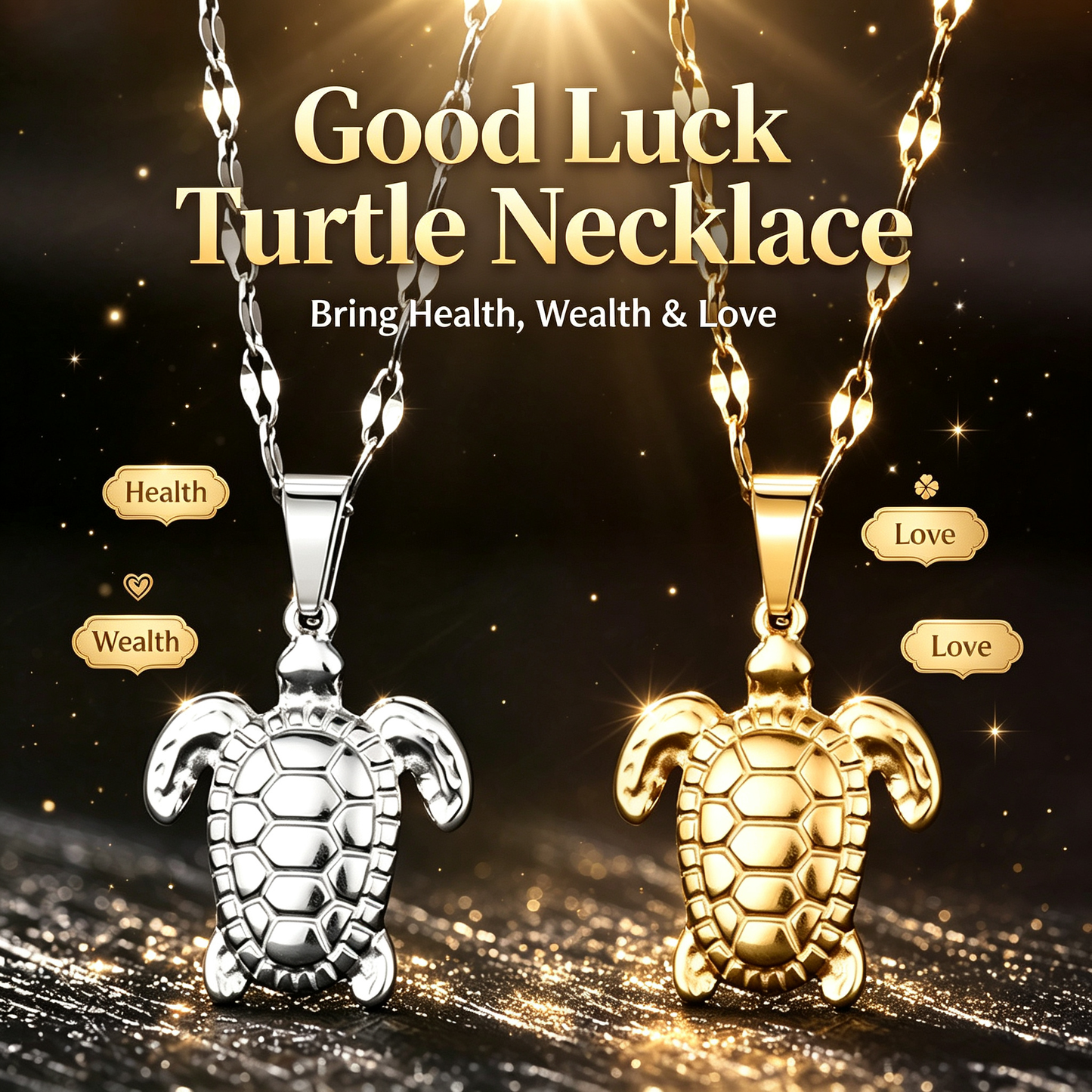 ⌛Limited-Time Offer-Turtle Pendant Necklace | Bring Wealth, Health & Love