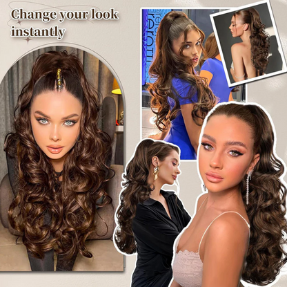 💜Temporary promotion 50% OFF💜Clip-on wavy ponytail extension