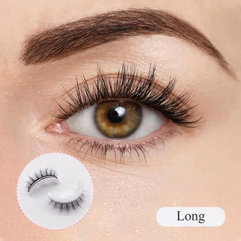 Self-Adhesive Reusable Lashes – 3-Sec Application, No Glue Needed