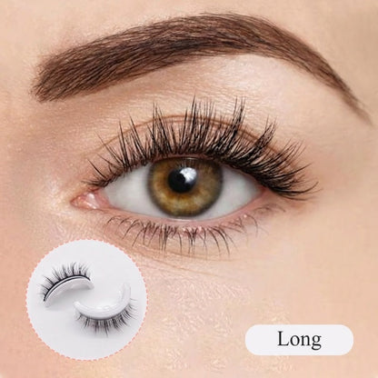 Self-Adhesive Reusable Lashes – 3-Sec Application, No Glue Needed