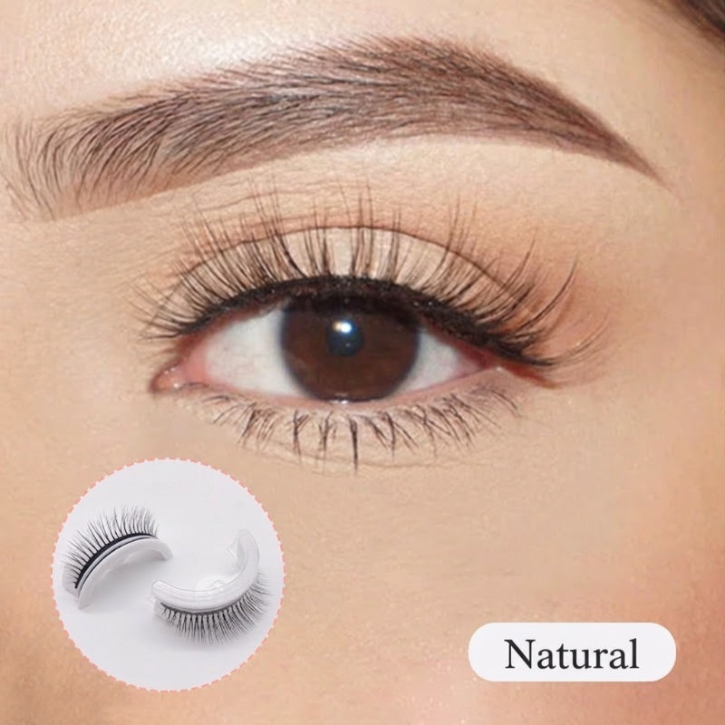 Self-Adhesive Reusable Lashes – 3-Sec Application, No Glue Needed