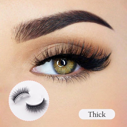 Self-Adhesive Reusable Lashes – 3-Sec Application, No Glue Needed