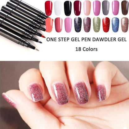 💅 Limited Time Buy 1 Get 1 Free -$19.99! ✨One Step Nail Gel Pen🎨Free handheld mini UV nail lamp💡