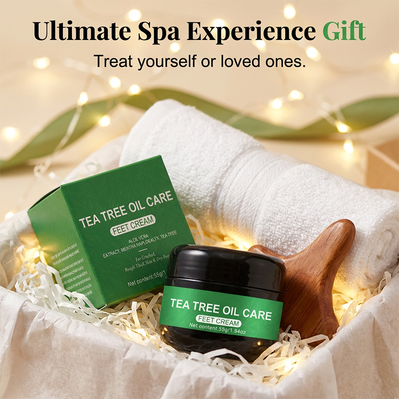 👣🔥 Buy 2 Get 1 Free! 🌿 Natural Tea Tree Oil Foot Care ✨ Refreshing, Nourishing & Gentle Daily Care for Soft, Smooth Feet 💚