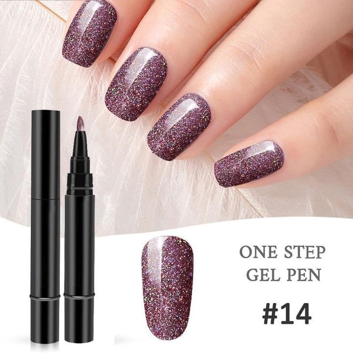 💅 Limited Time Buy 1 Get 1 Free -$19.99! ✨One Step Nail Gel Pen🎨Free handheld mini UV nail lamp💡