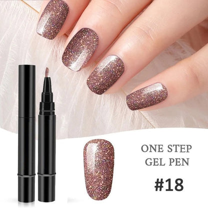 💅 Limited Time Buy 1 Get 1 Free -$19.99! ✨One Step Nail Gel Pen🎨Free handheld mini UV nail lamp💡