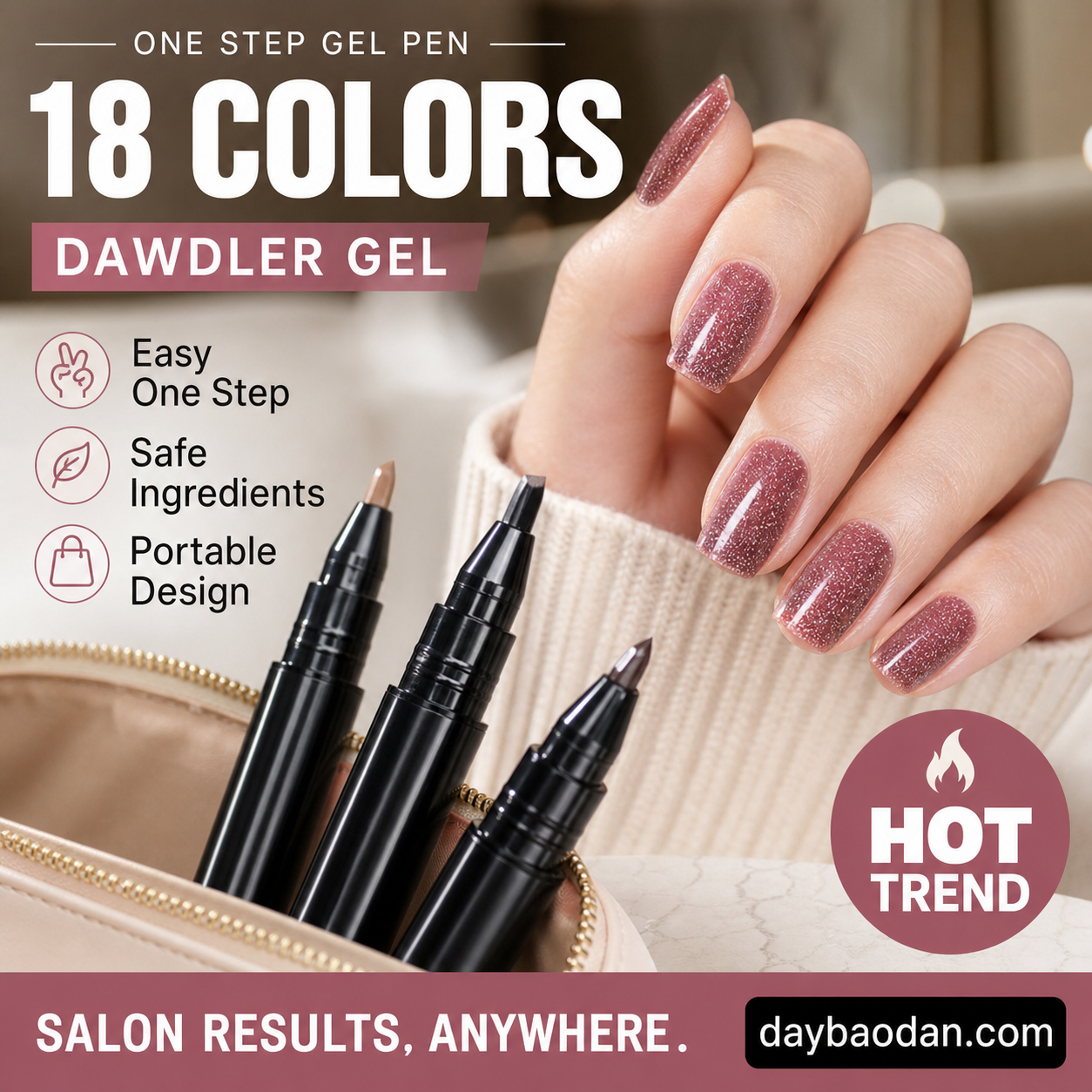 💅 Limited Time Buy 1 Get 1 Free -$19.99! ✨One Step Nail Gel Pen🎨Free handheld mini UV nail lamp💡
