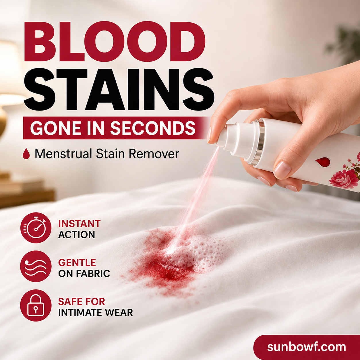 🔥Limited-Time Offer ✨️Buy 2 Get 1 Free! 👱‍♀️🩸 Quick Blood Stain Remover—Powerful Protease