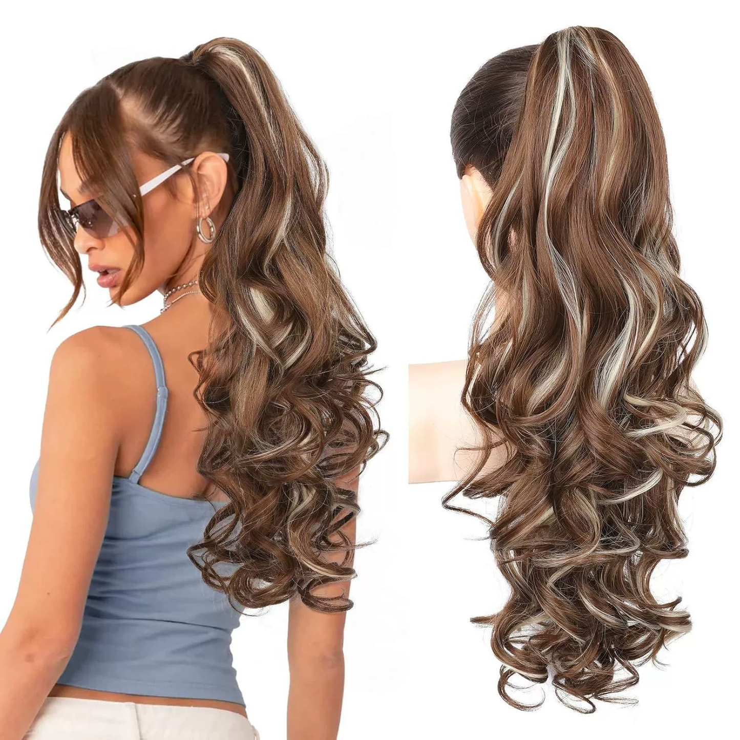 💜Temporary promotion 50% OFF💜Clip-on wavy ponytail extension