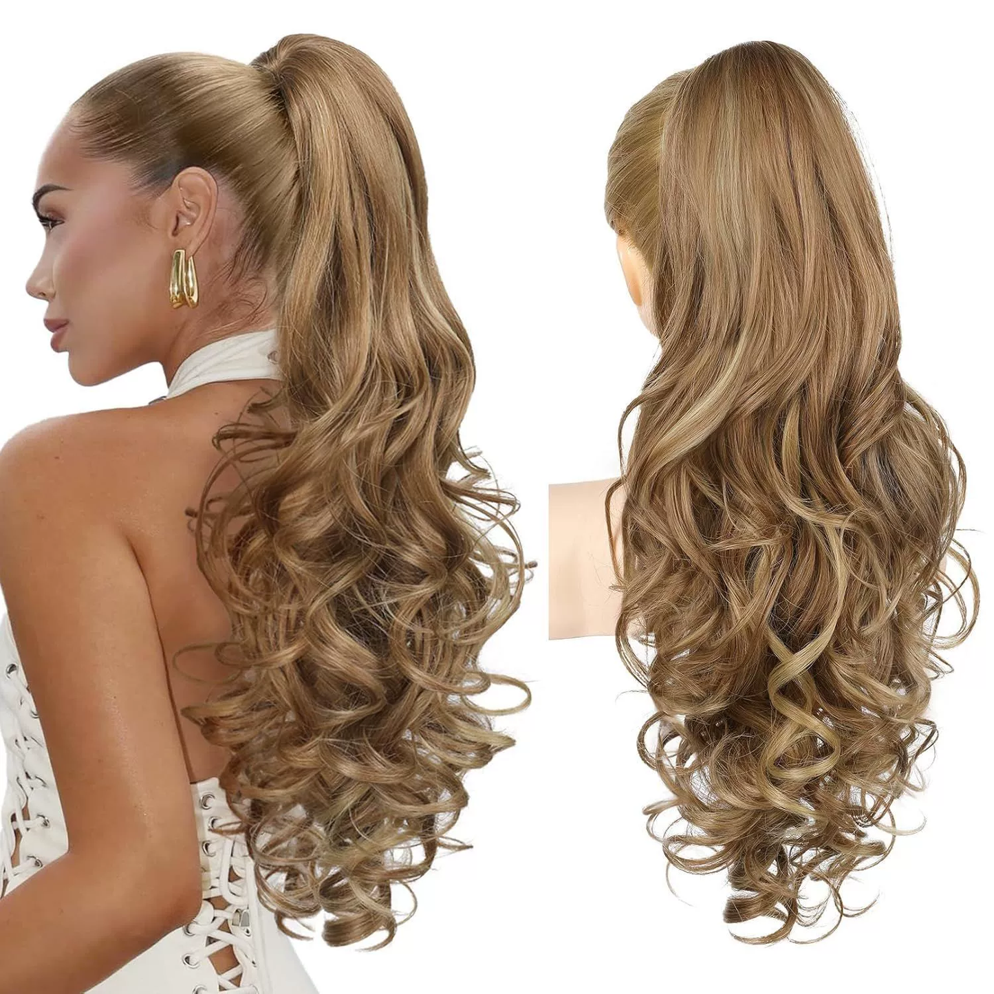 💜Temporary promotion 50% OFF💜Clip-on wavy ponytail extension