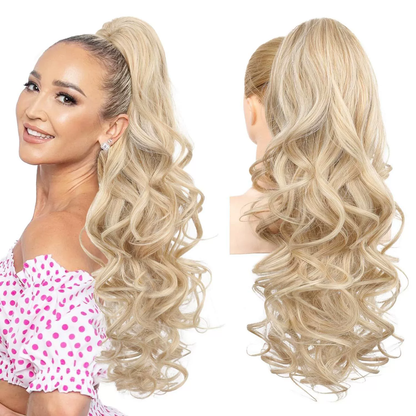 💜Temporary promotion 50% OFF💜Clip-on wavy ponytail extension