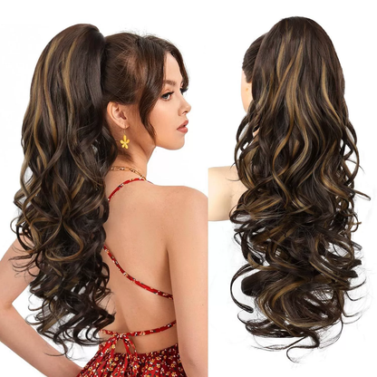 💜Temporary promotion 50% OFF💜Clip-on wavy ponytail extension