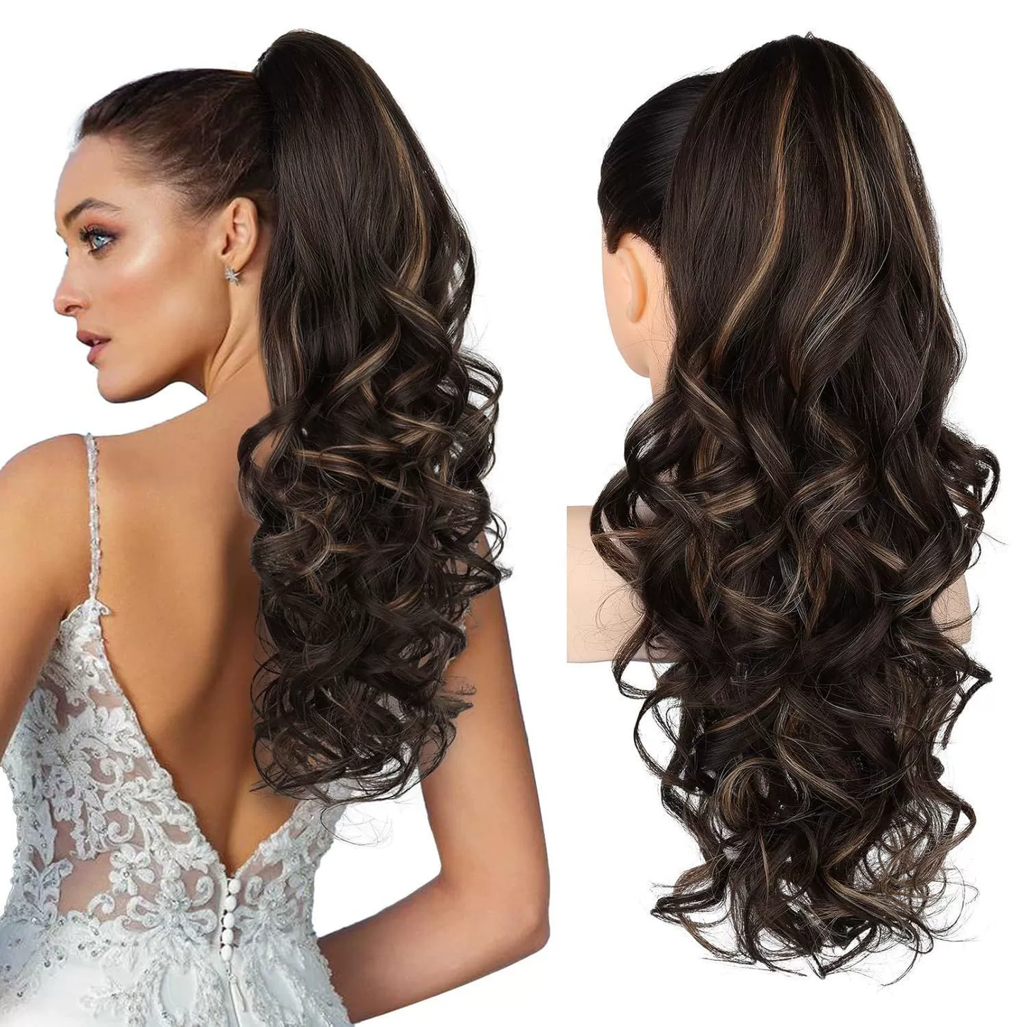 💜Temporary promotion 50% OFF💜Clip-on wavy ponytail extension