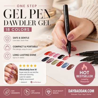 💅 Limited Time Buy 1 Get 1 Free -$19.99! ✨One Step Nail Gel Pen🎨Free handheld mini UV nail lamp💡