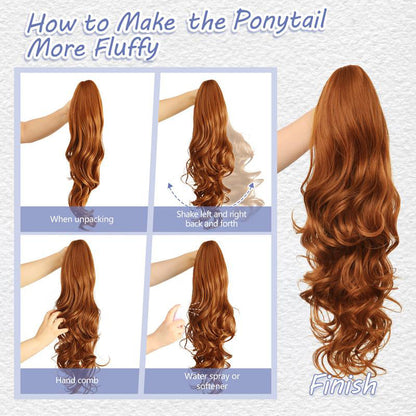 💜Temporary promotion 50% OFF💜Clip-on wavy ponytail extension