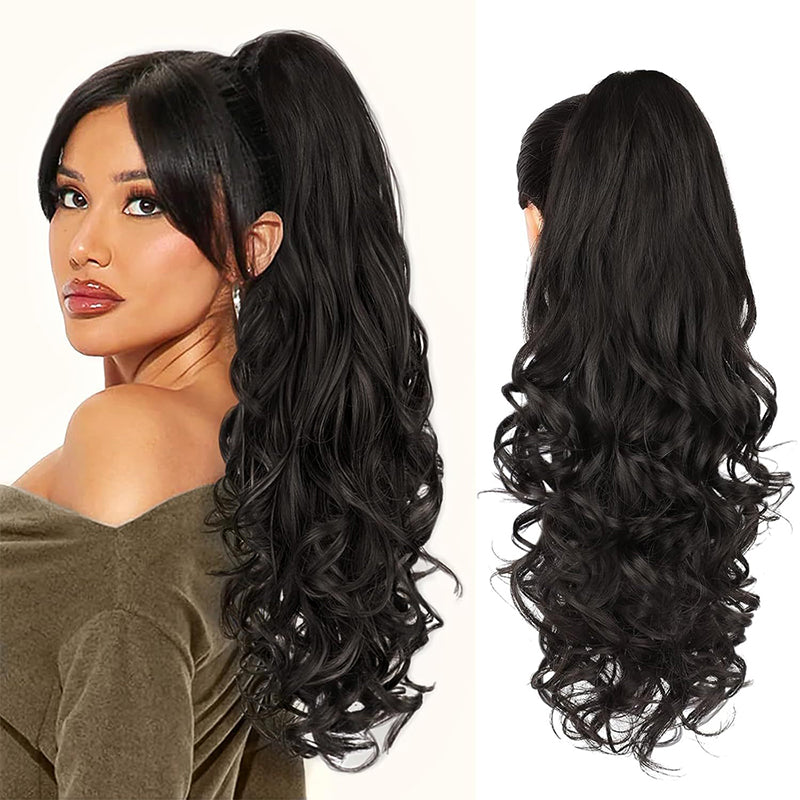 💜Temporary promotion 50% OFF💜Clip-on wavy ponytail extension