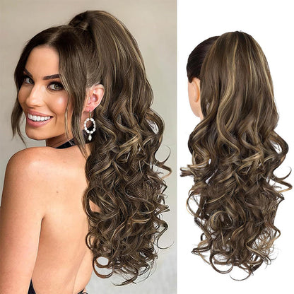 💜Temporary promotion 50% OFF💜Clip-on wavy ponytail extension