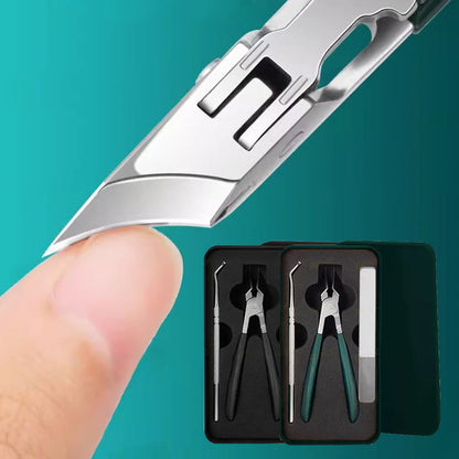 💅 50% OFF NOW! ✨ Anti-Splash 25° Slant Edge Nail Clipper 3-Piece Set – Precise Cut, Comfortable Grip & Safe Splash Guard ✂️