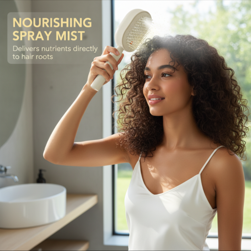 📢📢50% OFF!! ⏰✨Electric hairbrush with spray and massage🔥