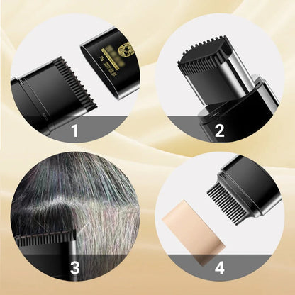 ⏰Limited Sale - Buy 2 Get 1 Free⚡🔥Instant Hair Colour Stick with Built-In Comb