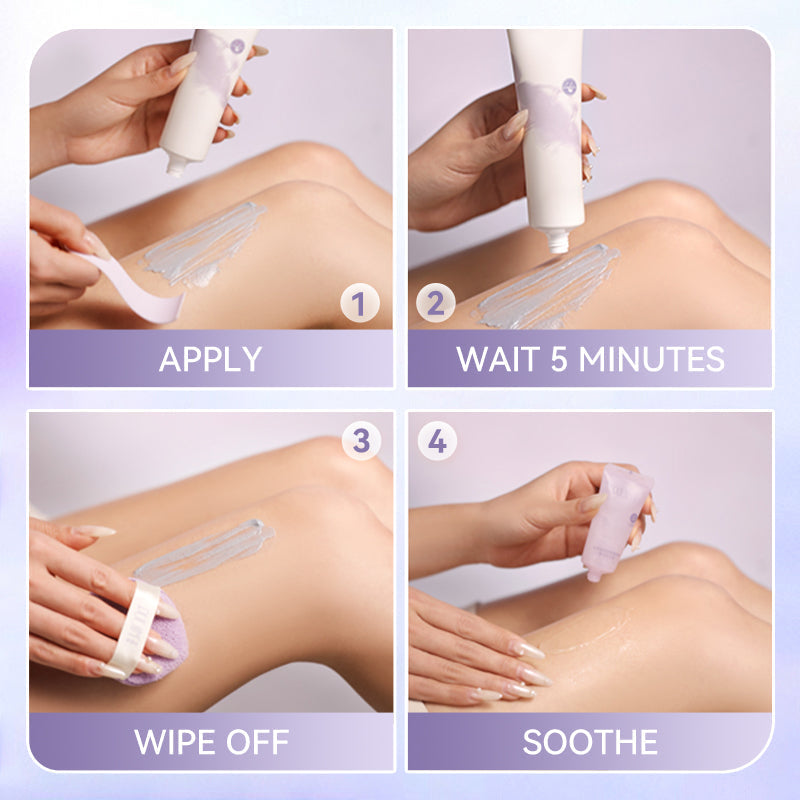 🥳2026 HOT SALE🥳💞50K+ SOLD!💚🌸 Gentle Hair Removal, Zero Discomfort! Natural Cream for Smooth Skin – 50% OFF! ✨🌿