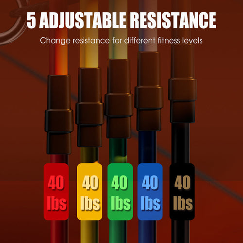 13PCS Resistance Band Set with Handle for Home Gym
