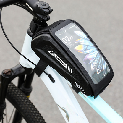 ⏳Time-Limited Special⏰Waterproof Bike Top Tube Bag – Hard-Shell Phone Holder for MTB & Road Bikes🚴📲