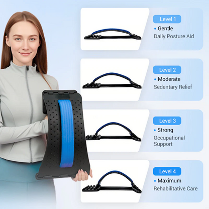 Magnetic Lumbar Stretcher – Acupressure Massage, Portable Design & Relieves Back Pain 🧘‍♂️✨