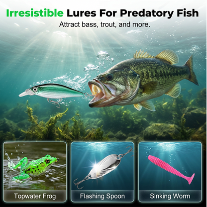🔥Fishing Lures Set with Box☀️🎣