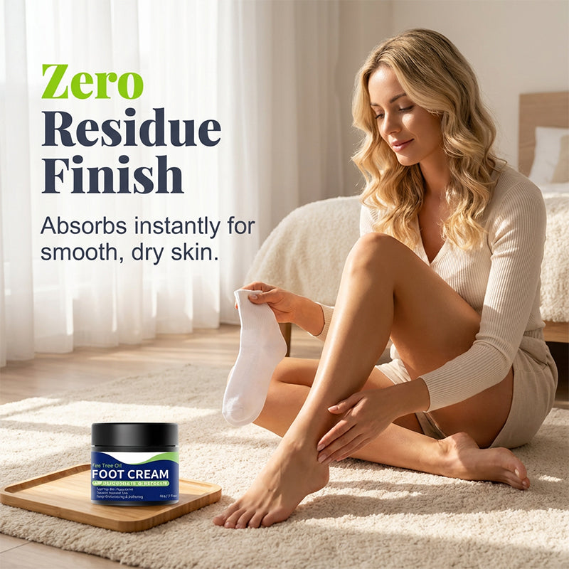 🔥Limited-time offer-Tea Tree Oil Foot Cream for Dry Cracked Feet