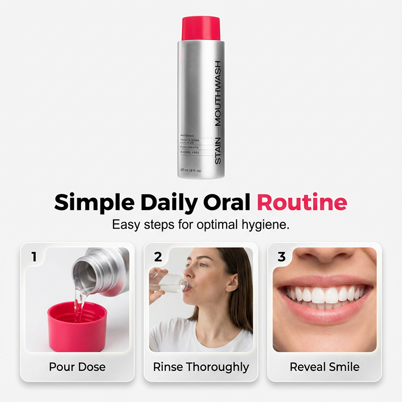 🥳2026 HOT SALE🥳💞50K+ SOLD!😁✨ 50% OFF! Stain‑Removing Whitening Mouthwash – Lifts coffee & tea stains, alcohol‑free. Instant gunk binding, long‑lasting minty fresh. Gentle enough for daily use. 🦷💙
